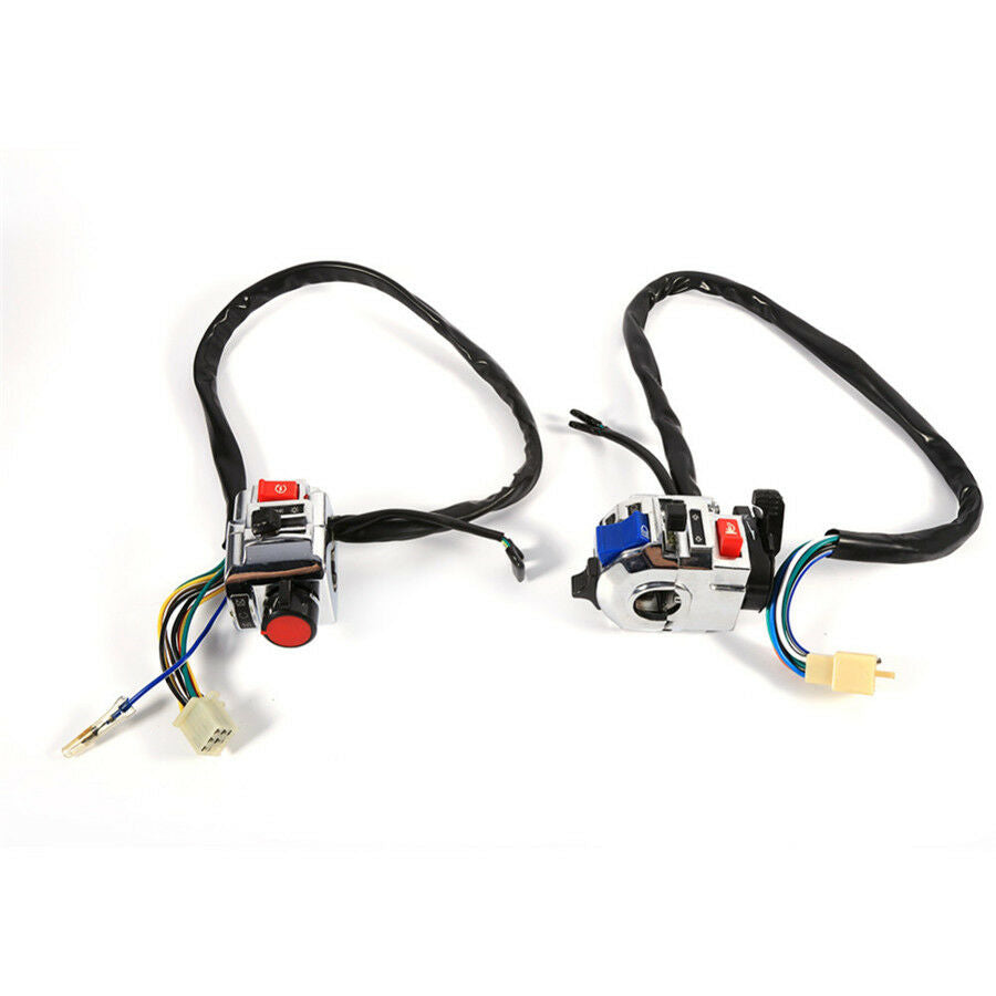 Pair Universal 7/8'' Motorcycle Handlebar Horn Turn Signal Light Control Switch
