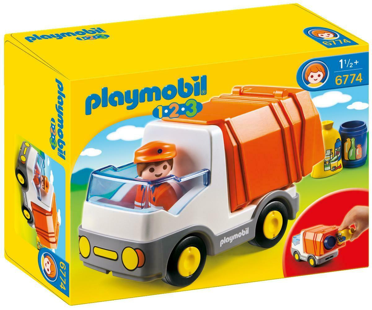 6774 Playmobil Recycling Truck with Sorting Function playmobil 1.2.3 Suitable fo