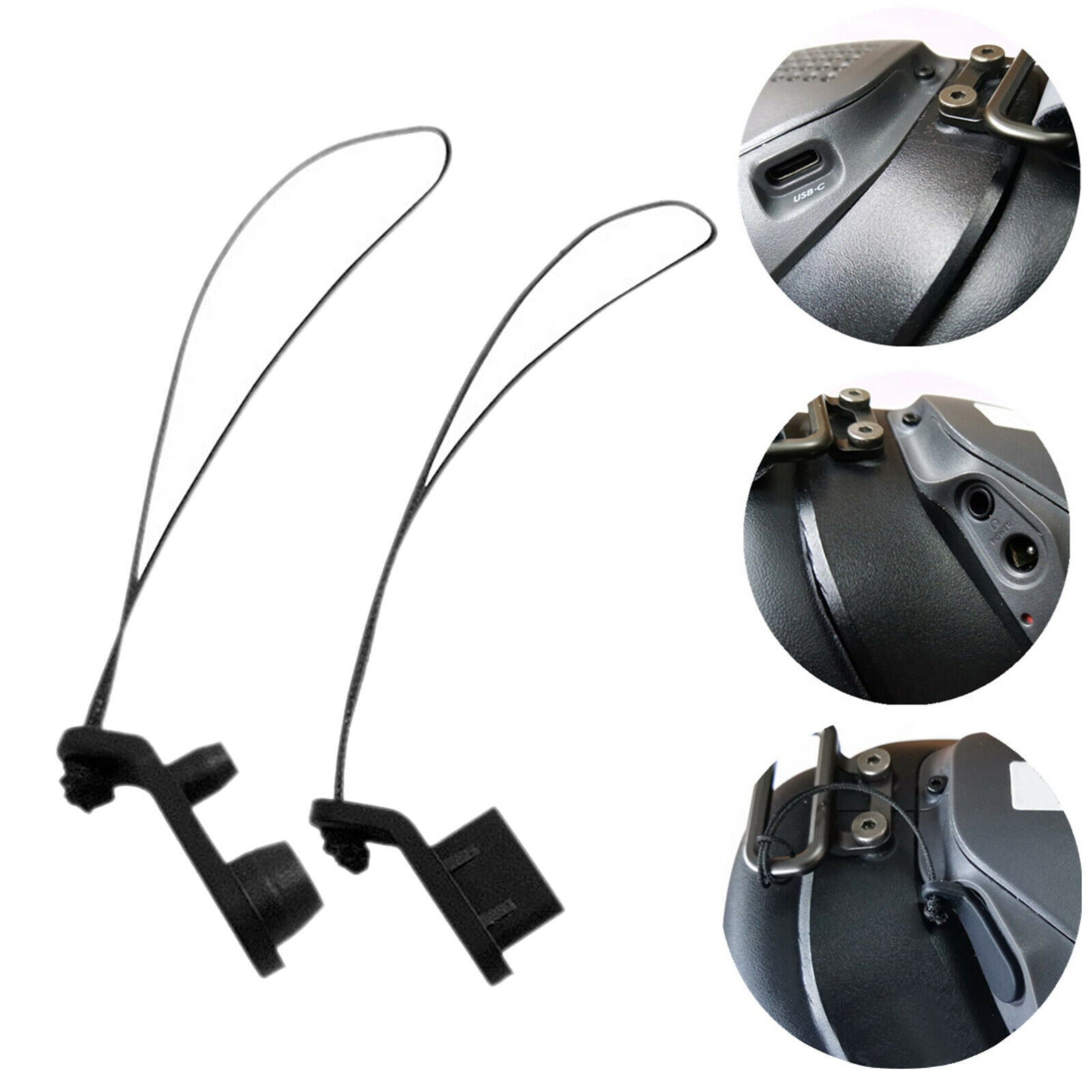 Small Dust-proof Plug Kit For DJI FPV Goggles Replace Black Lightweight