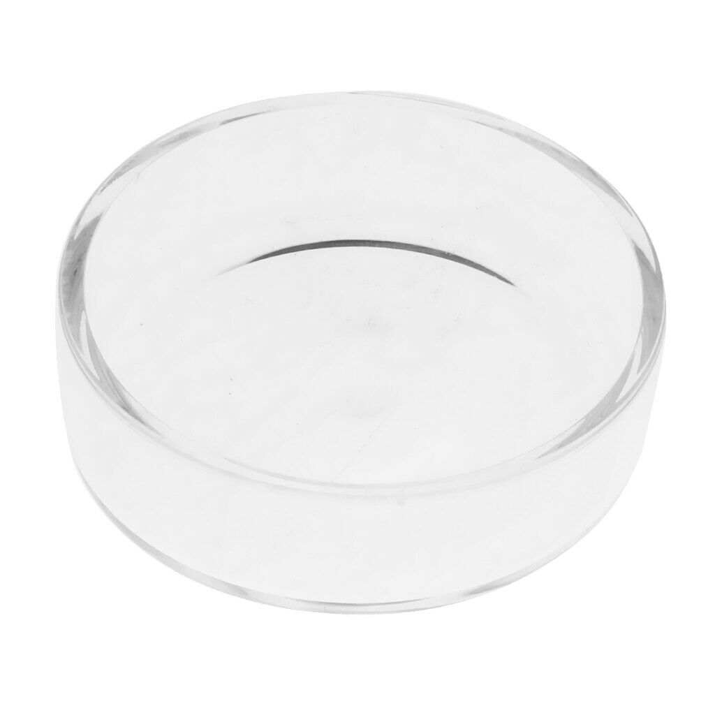 Set of 2, Aquarium Crystal Clear Glass Square & Round Red Shrimp Snails Feeding