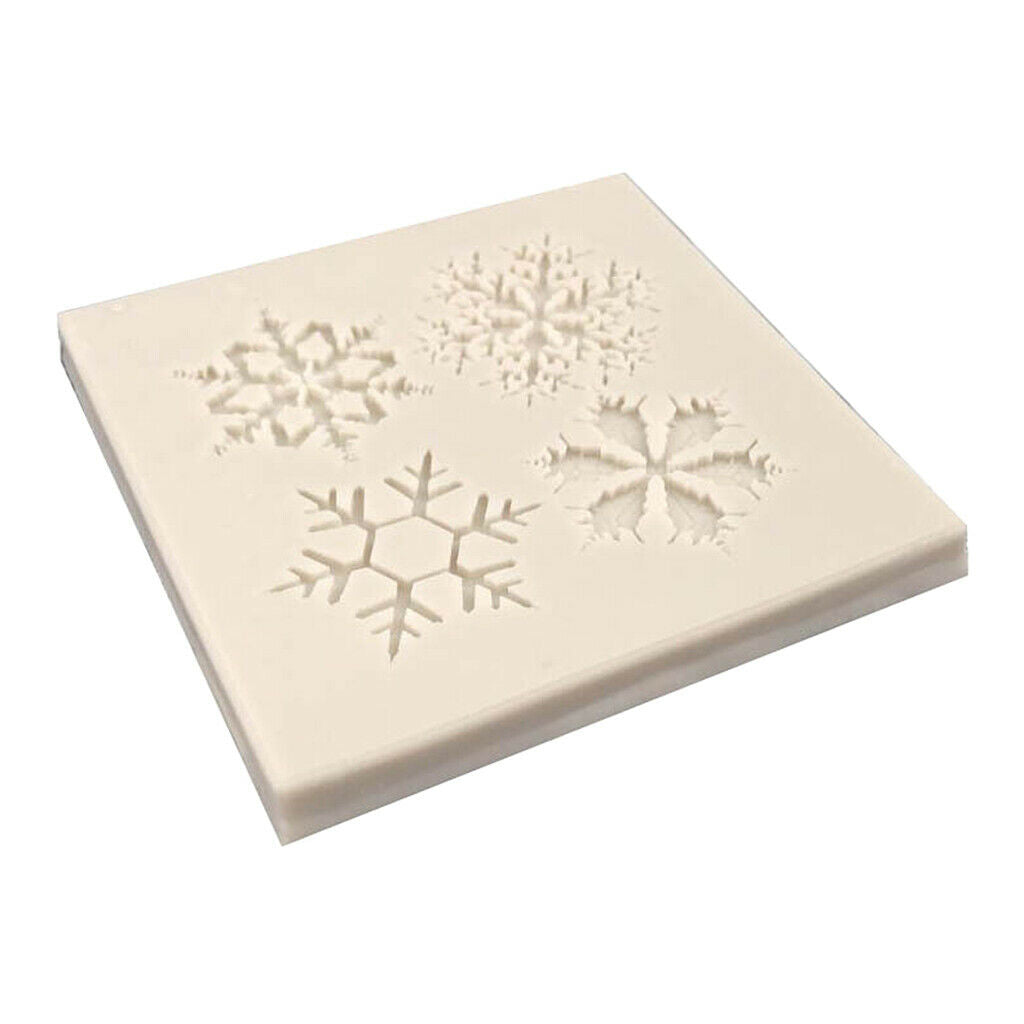 1 set of snowflake molds DIY mold molds fondant shaping molds decors