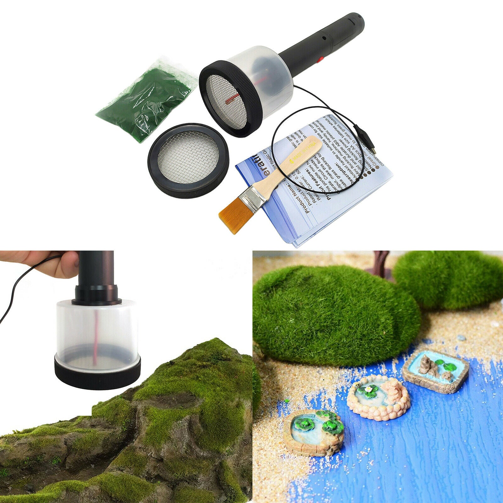 ABS Flocking Kit Static Grass Applicator Scenic Modelling Grass