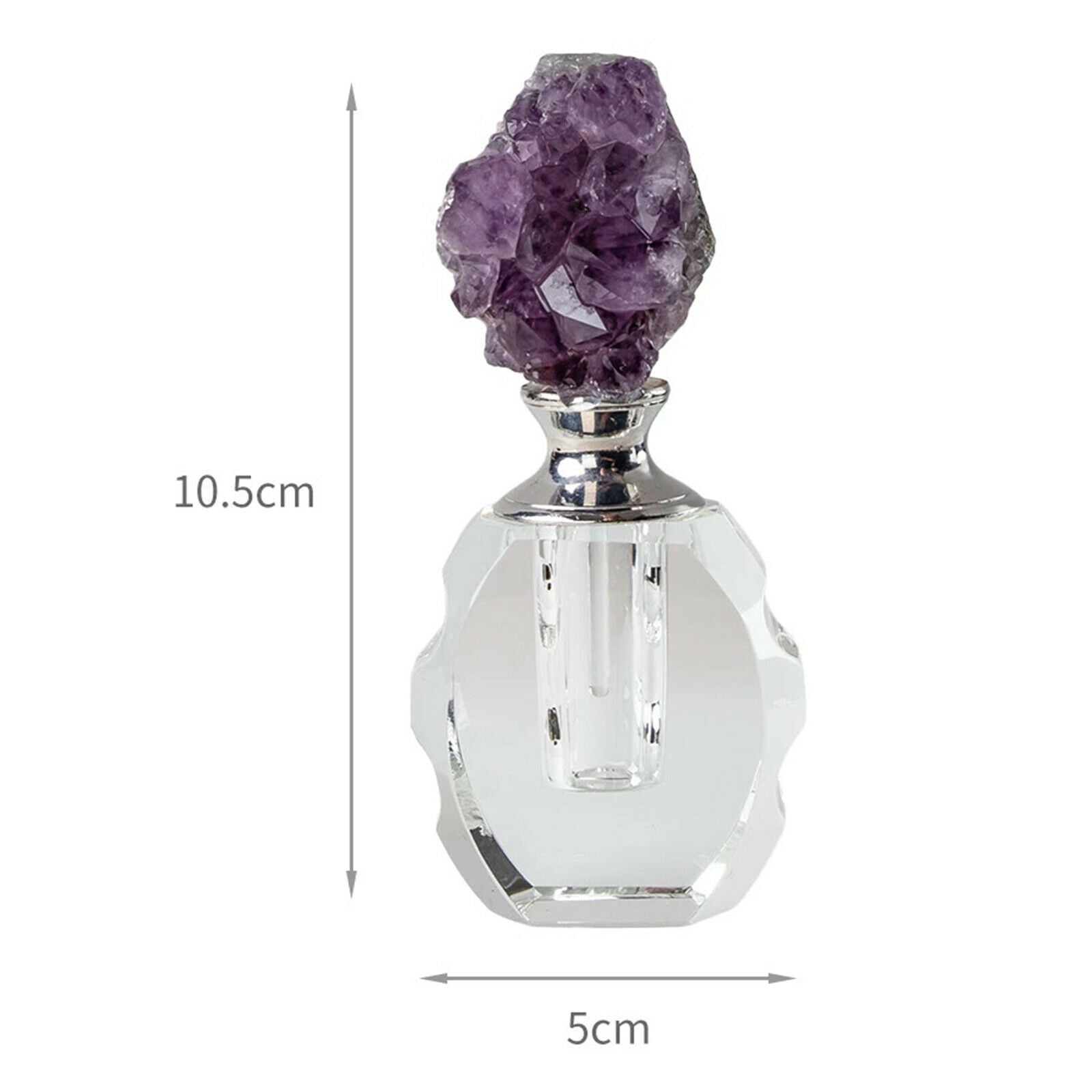Empty Crystal Perfume Bottle Refillable Glass Bottle Fragrance Container Scent