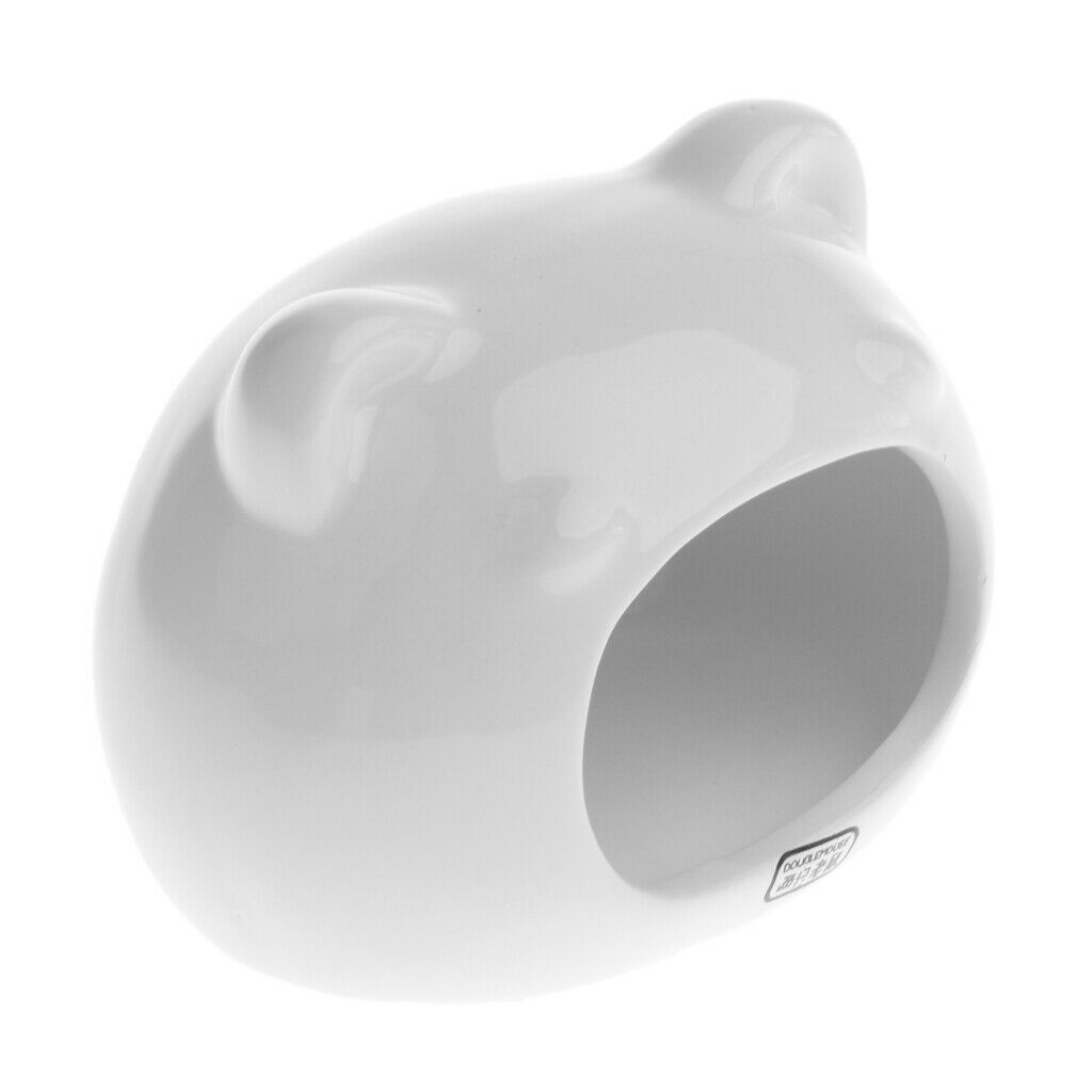 Hamster Bed Bear Shape Comfortable Sleeping Small Animal Pet House White #1
