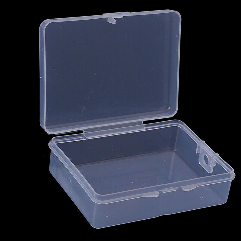9cm*6.5cm*3cm Transparent Plastic Storage Box Clear Square Multipurpose.l8