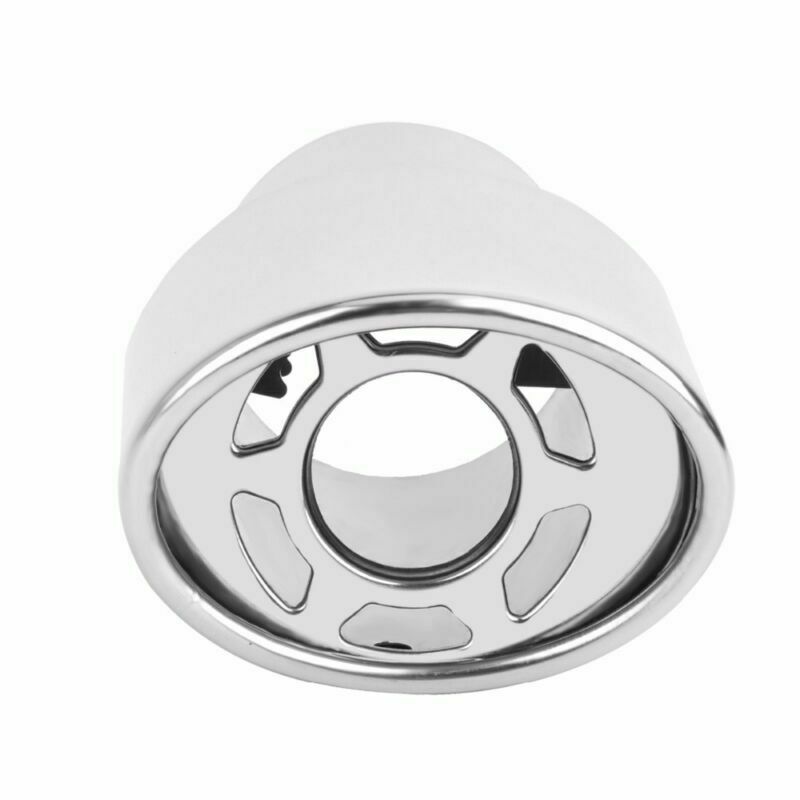 Chrome Stainless Steel Car Round Exhaust Pipe Tip Tail Muffler Cover Universal