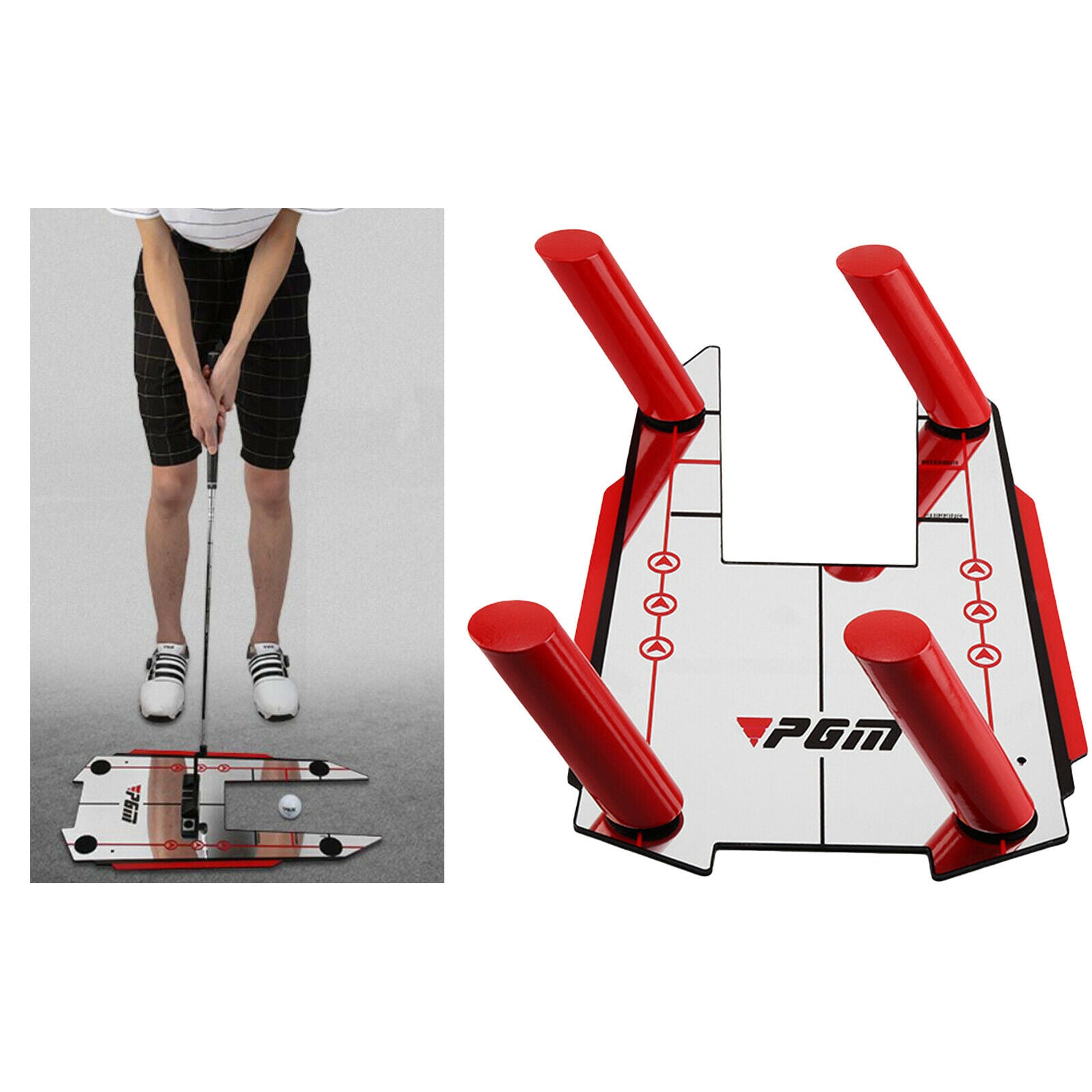 20x12Inch Portable Golf Putting Eyeline Mirror Training Aid Putter Practice