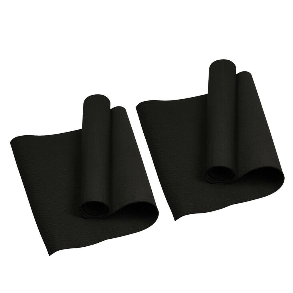 2x EVA Foam Yoga Mat Cushion Pad for Camping Fishing Picnics Travel Black