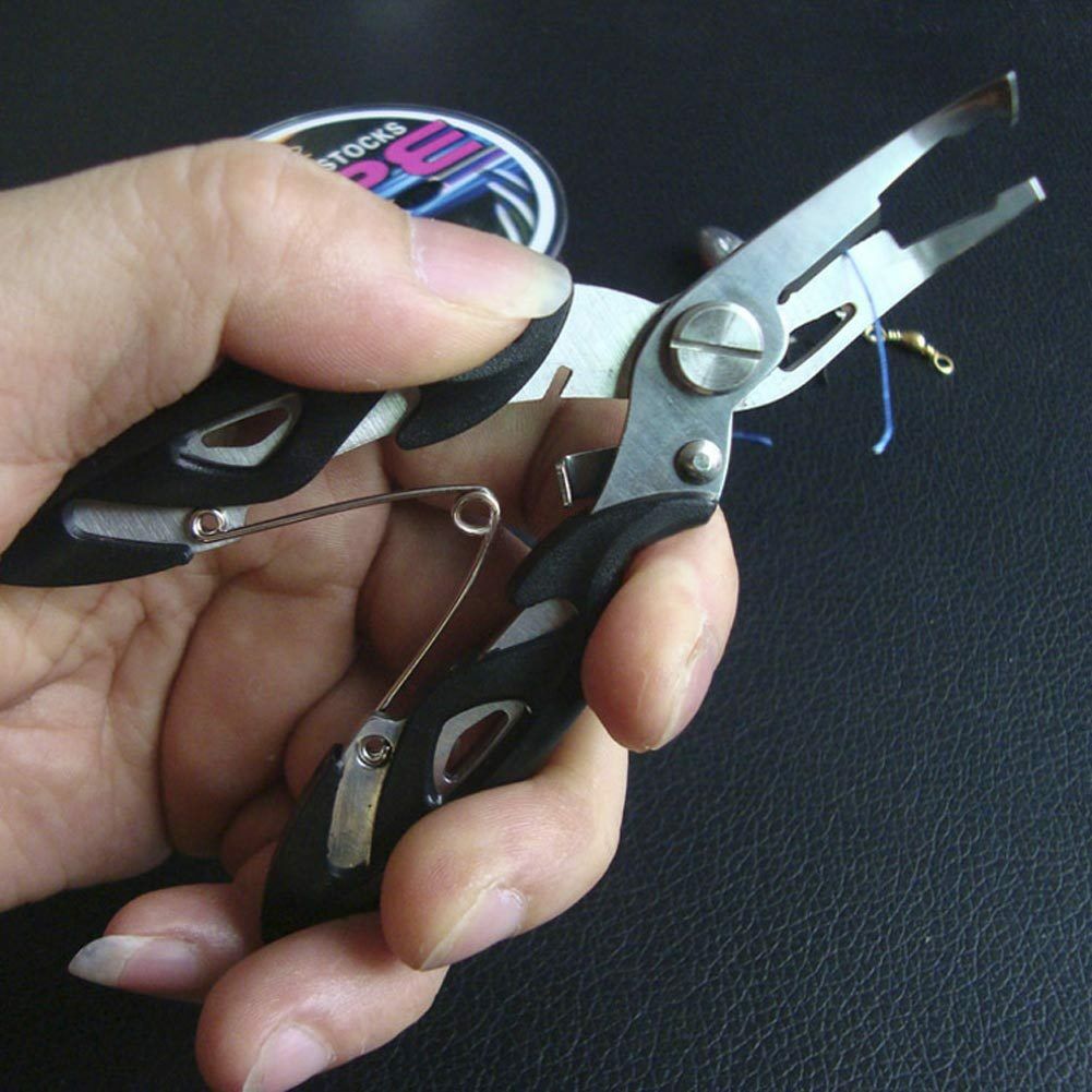 Multifunction Stainless Steel Fishing Lure Pliers ScissorsLine Cutter Hook Tool