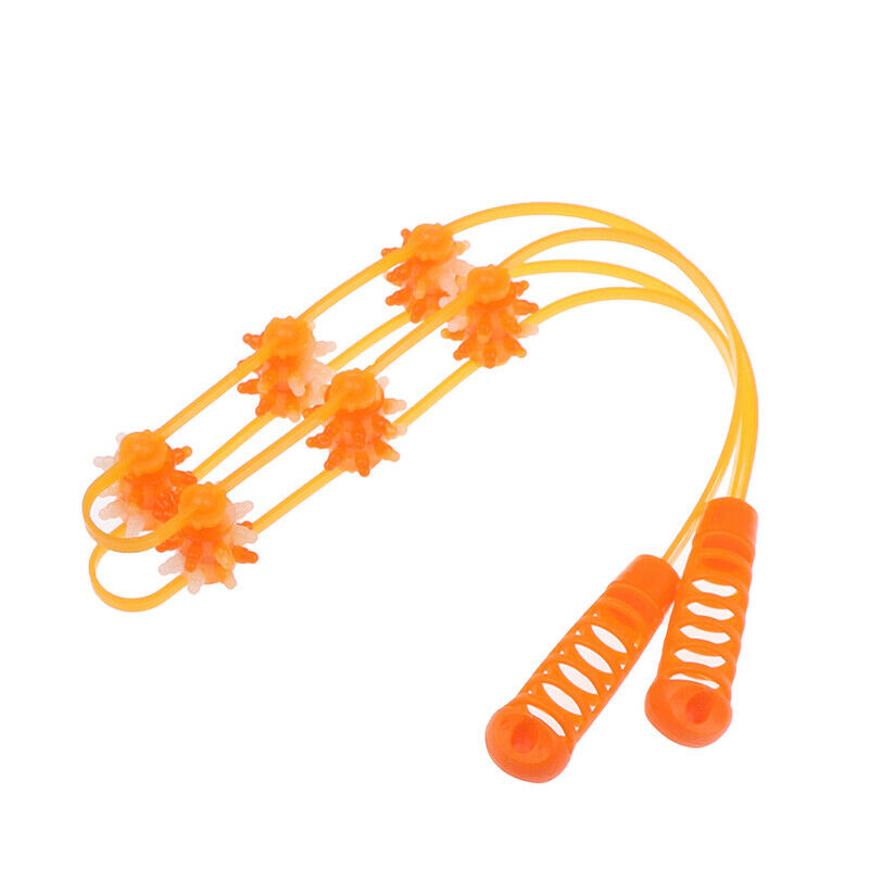 6Balls Massager Back Puller Strip Handheld Roller Massage Shoulder Neck W.l8