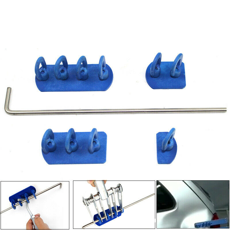 Car Body Sheet Metal Dent Repair Kits Push Hail Puller Tool Kit L-shaped Tie Rod
