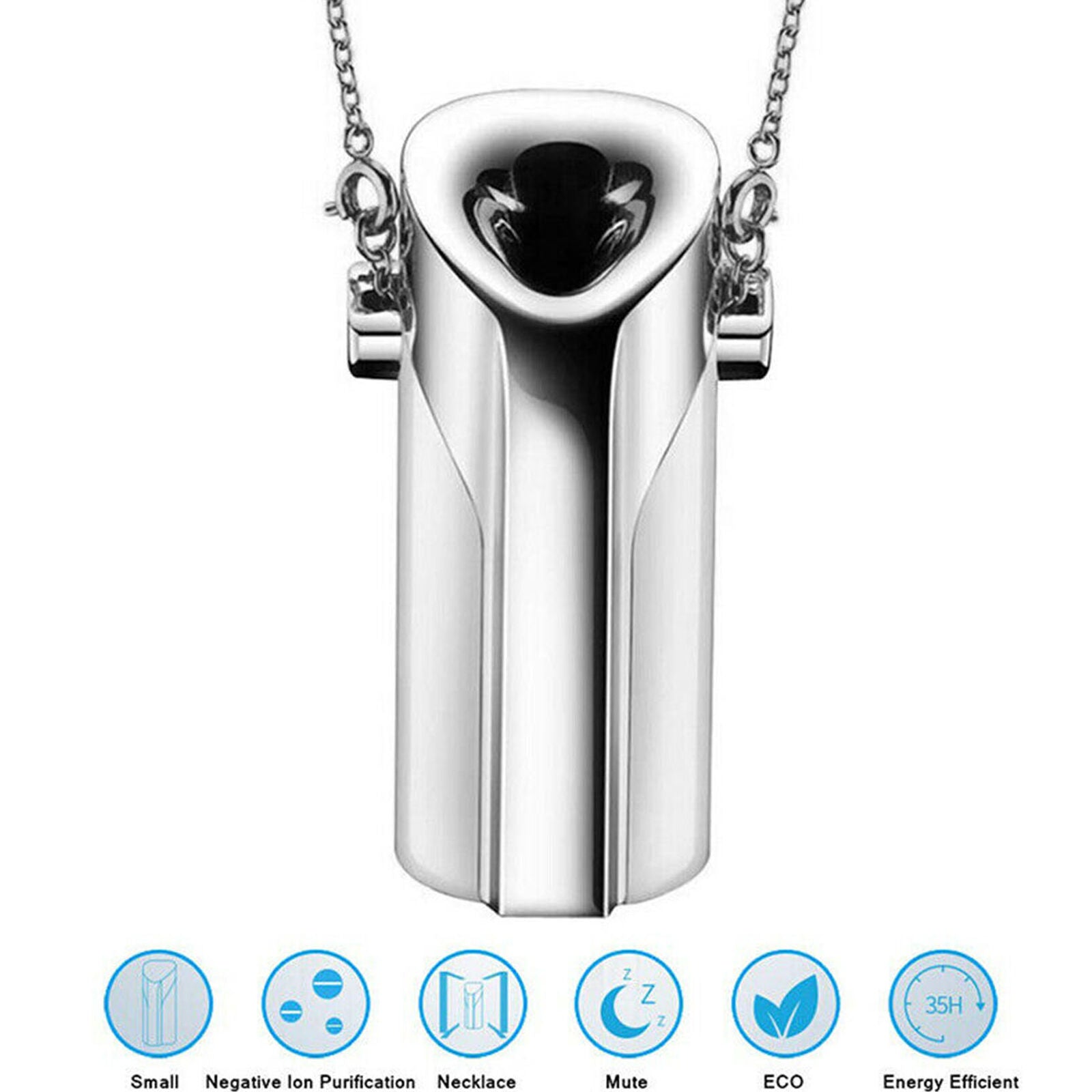 USB Charging Mini Air Purifier Wearable Necklace Air Freshener Lonizers Home