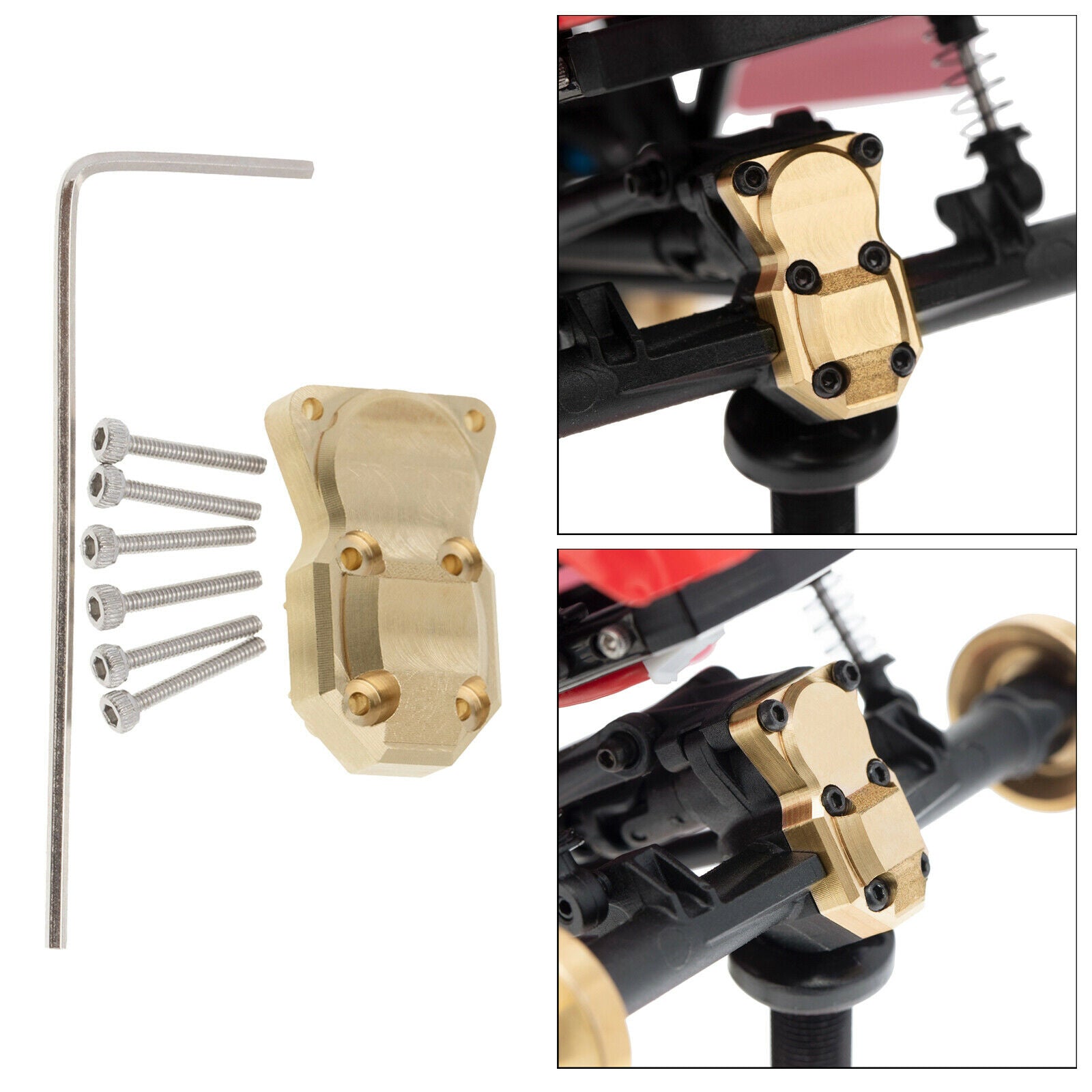 2pcs Diff Cover for Axial SCX24 AXI00002 90081 1/24 RC Car Upgrade Parts