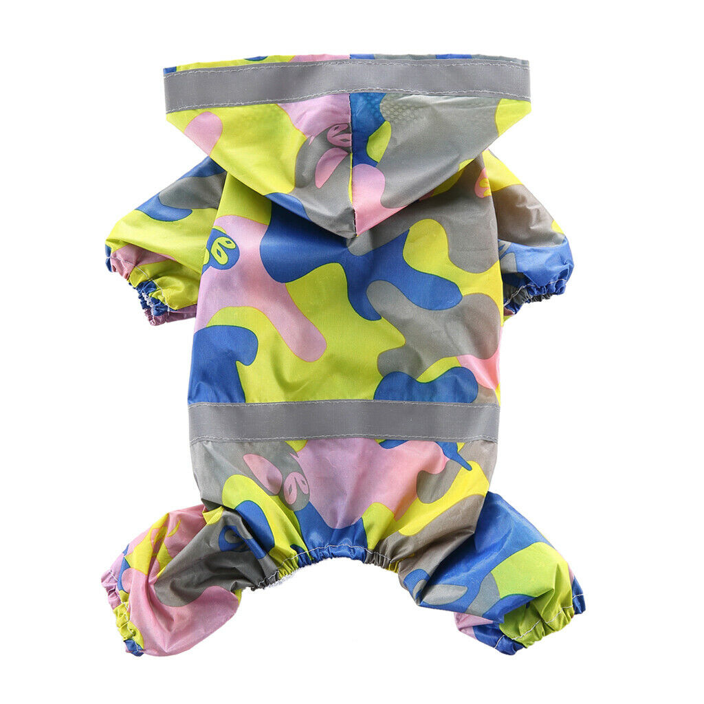 2 Pieces Pet Dogs Rainy Raincoat Puppy Rain Resistant Apparel For Dogs