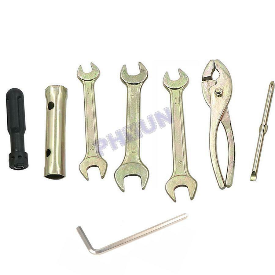 Motorcycle Spark Plug Spanner Wrench Socket Repair Tool Kit Portable Universal