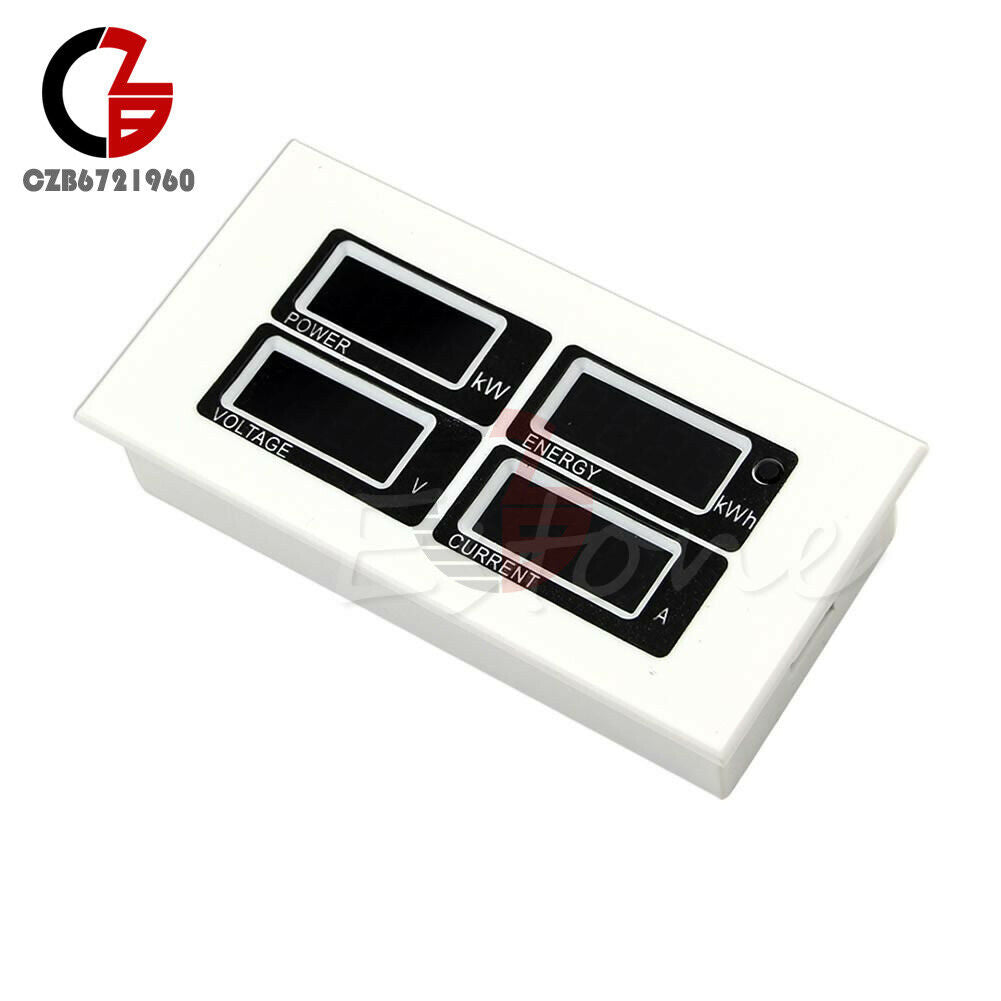 100A AC 80-260V Digital LED Volt AMP Power Meter KWh Time Watt Voltmeter Ammeter