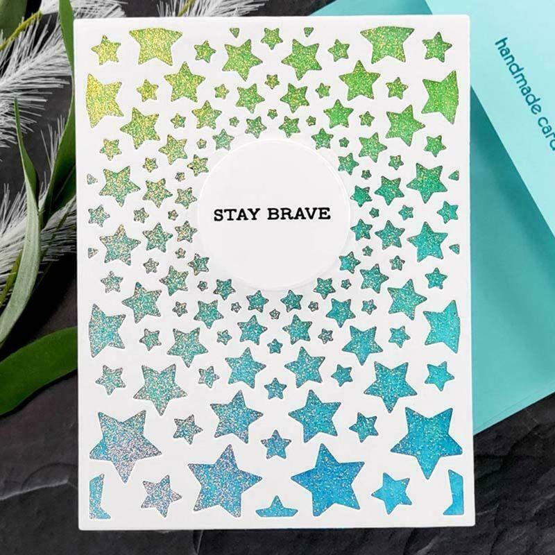 Stars Frame DIY Metal Cutting Dies Stencil Scrapbooking Album Paper Card Decor