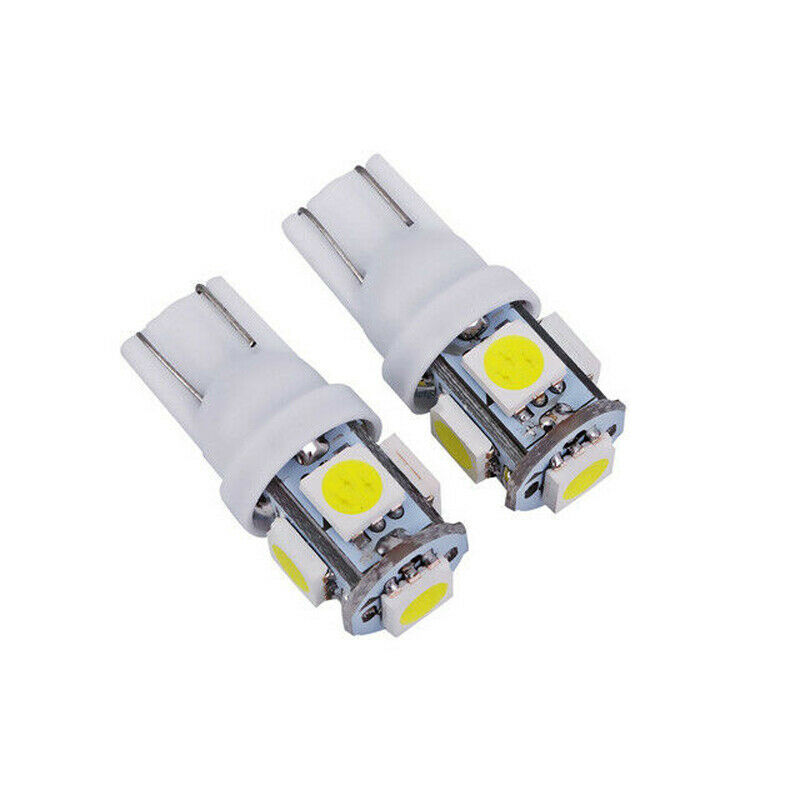 10x Super Bright T10 5SMD LED Dome License Interior Light Bulb 192 194 168 5050
