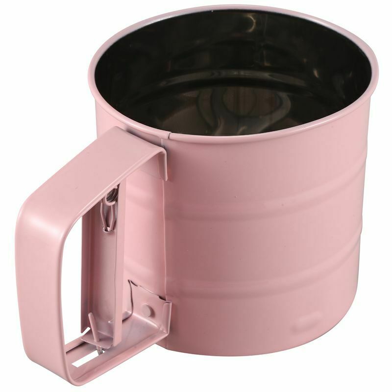 Stainless Steel Flour Sifter Handheld Powder Flour Sieve Icing Sugar Manual SiO2