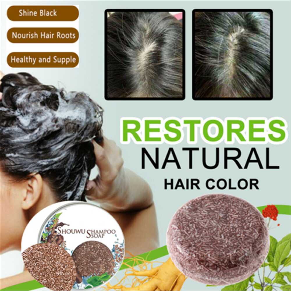 Hair Darkening Shampoo Bar - Natural Organic Conditioner and Repair 1 Box US