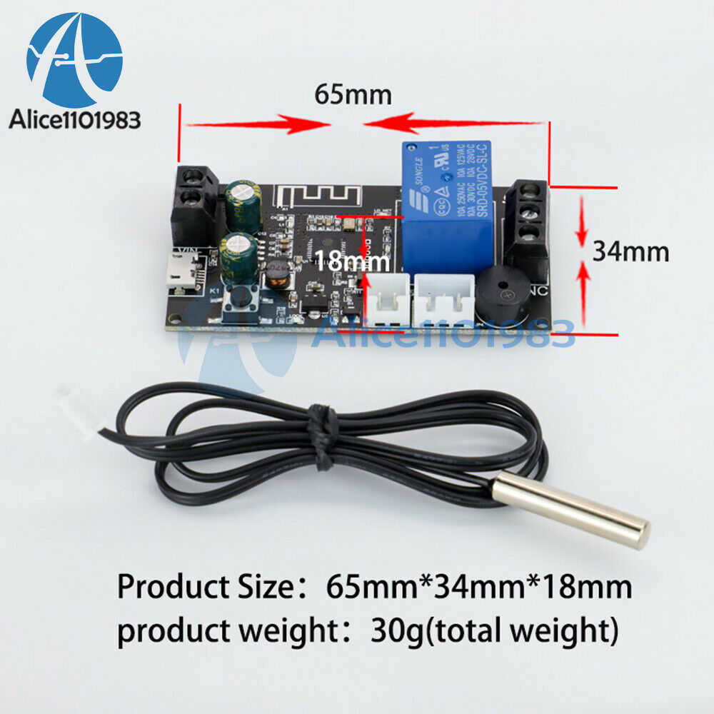 High Precision Remote WIFI Thermostat Temperature Controller Module DC6-30V New