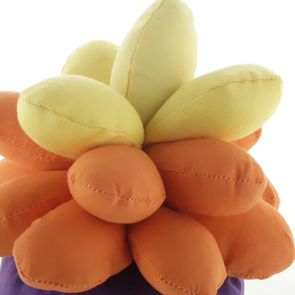Artificial Succulent Plants Bamboo Charcoal Bags Car Decor Ornaments Orange