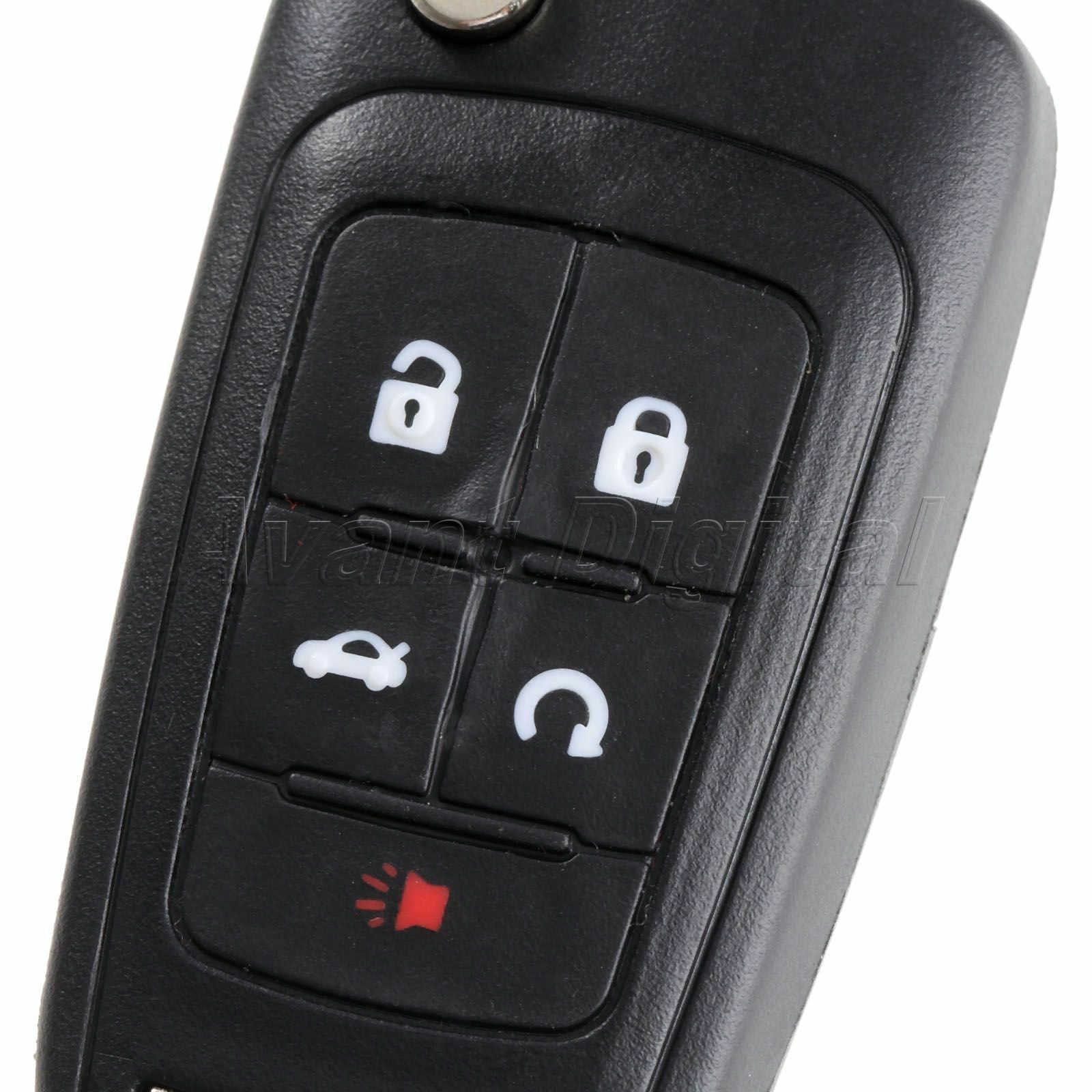 5 Button Uncut Blade Flip Remote Key Case Shell For Buick Lacrosse Regal Verano