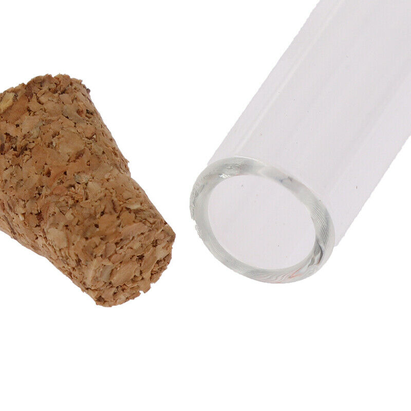 1Pc Mini Glass Bottles Small Vials Cork Glass Jars Multi Usage Cork Wish Gl Qx