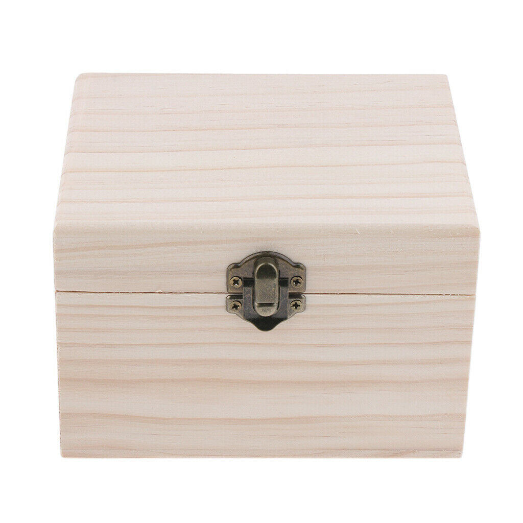 12 Compartments Bottles Wooden Essential Oil Storage Box Carrying Bag