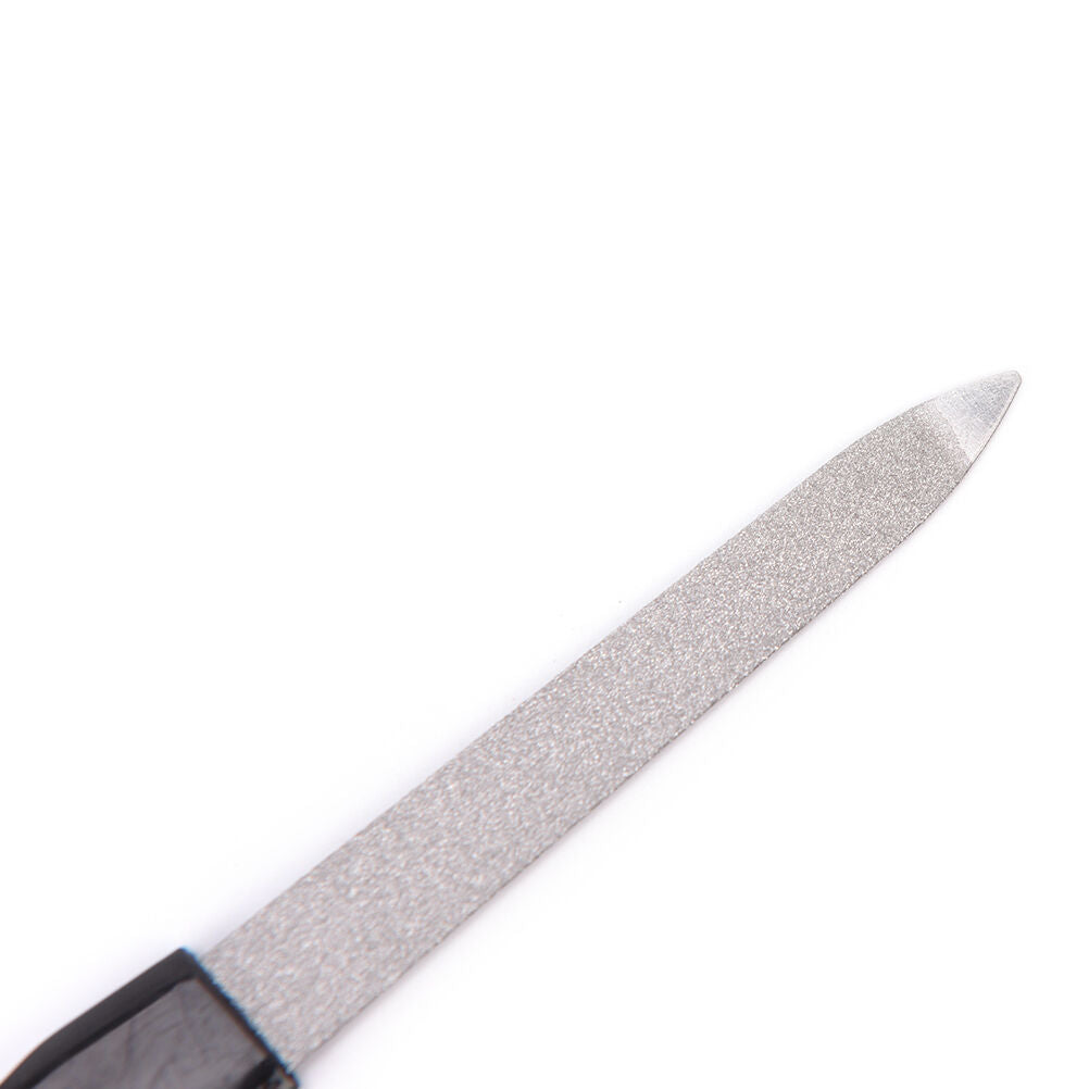 12.5cm Stainless Steel Metal Nail Art File Manicure Pedicure Tool Nail Files .DD