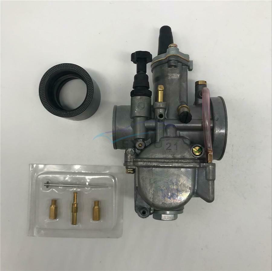 Universal Motorcycle Aluminum 21MM Carburetor Carb Set For Scooter ATV Dirt Bike