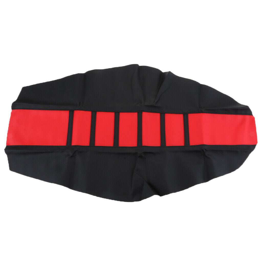 Universal Motorbike Anti-slip Breathable Seat Cover 828x465mm Black (Red)