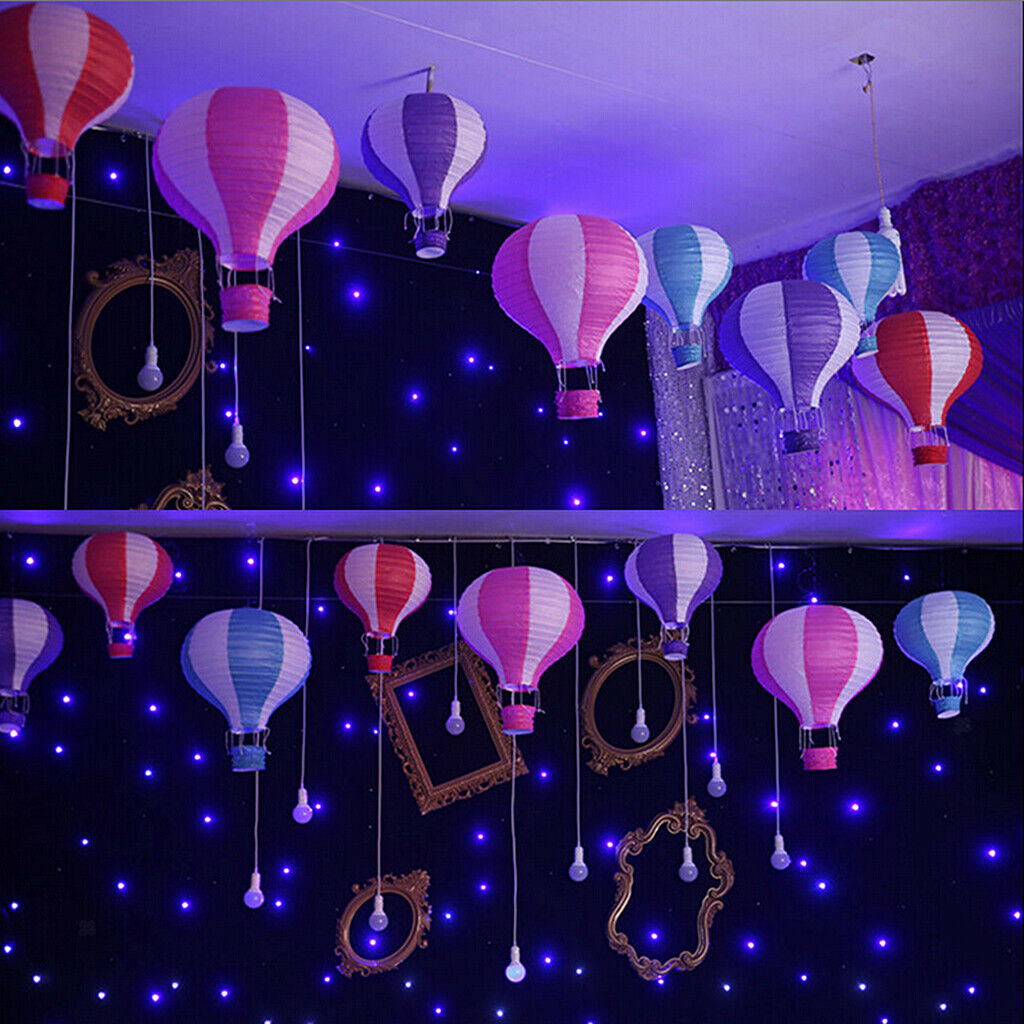 12 inch Hot Air Balloon Paper Lantern Lampshade Wedding Party Home Decor #4