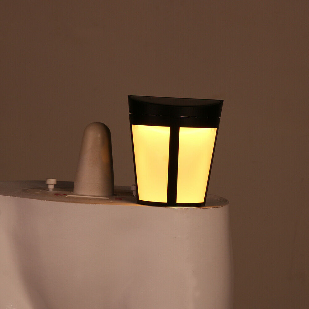 6 LED Solar Power Light Sensor Wall Light  Garden Fence Lamp Warm White @