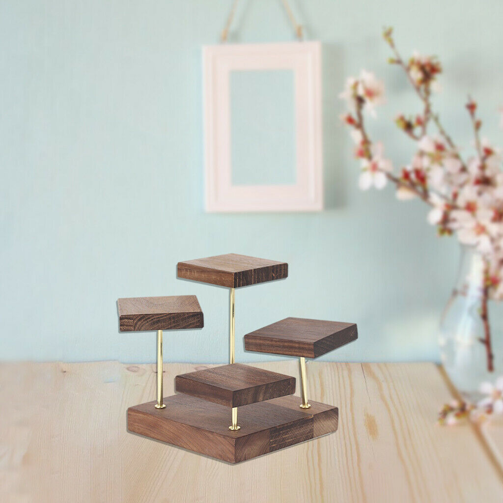 Jewelry Display Stand Tray Four-Layer for Rings Bracelets Pendant Girls