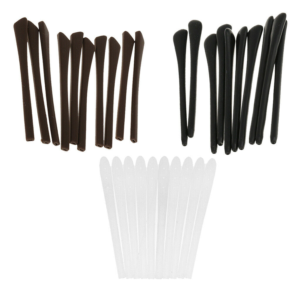 30Pcs/set Gel Eyeglasses Spectacle Frames Temple End Tips Grips Replacement