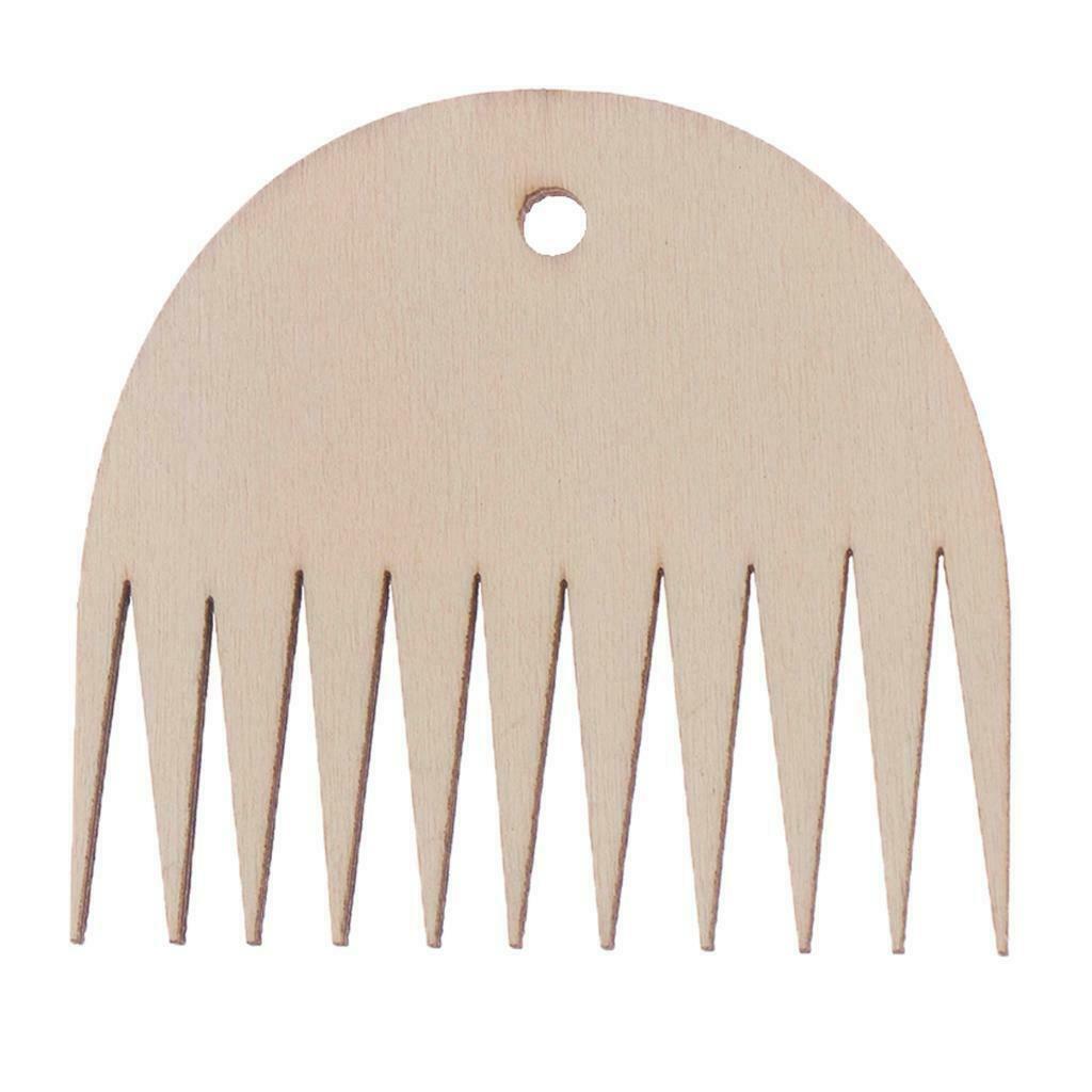 Wooden Weaving Loom Comb For Tapestry Rug Making Knitting DIY Loom Braided