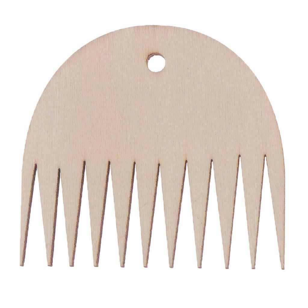 Wooden Weaving Loom Comb For Tapestry Rug Making Knitting DIY Loom Braided