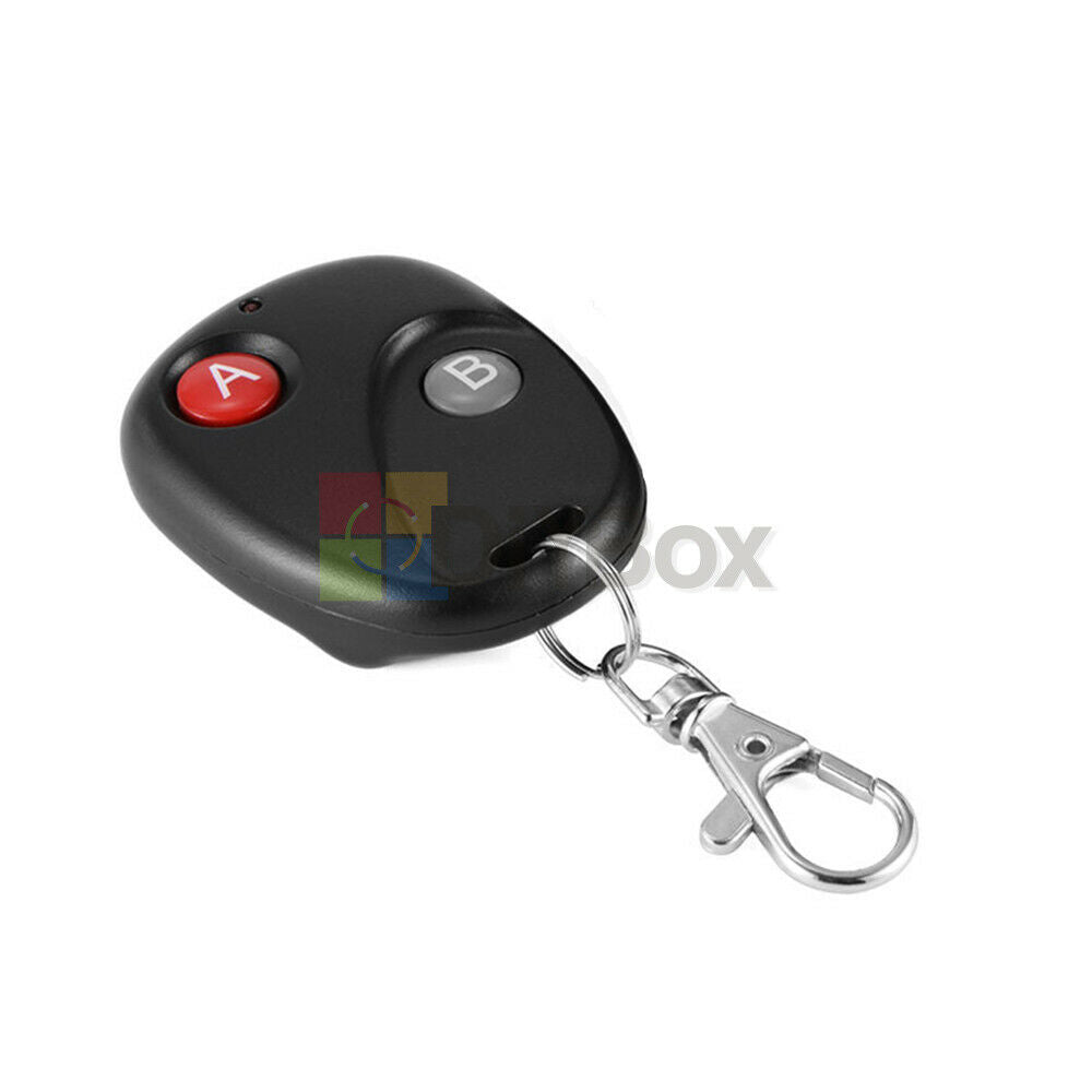 2PCS DC 12V 433MHz RF Remote Control 2 Key Garage Gate Door Transmitter Wireless