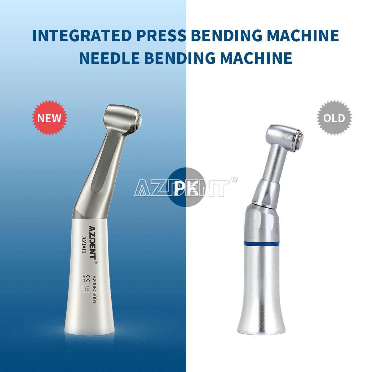 3X AZDENT Dental Low Speed Contra Angle Handpiece Push button Fit CA bur ø2.35mm