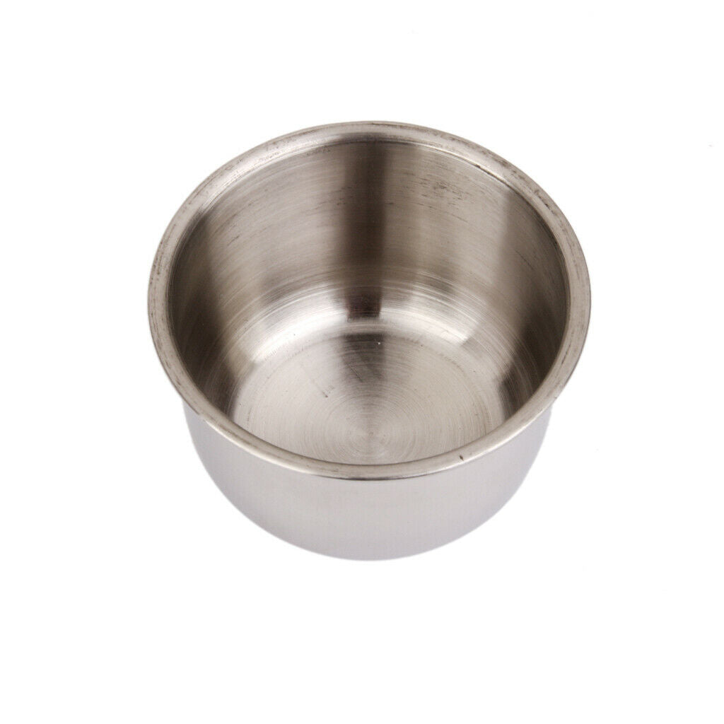 Parrot Feeders Water Bowls Stainless Steel Dishes Coop Cups for Small Animals