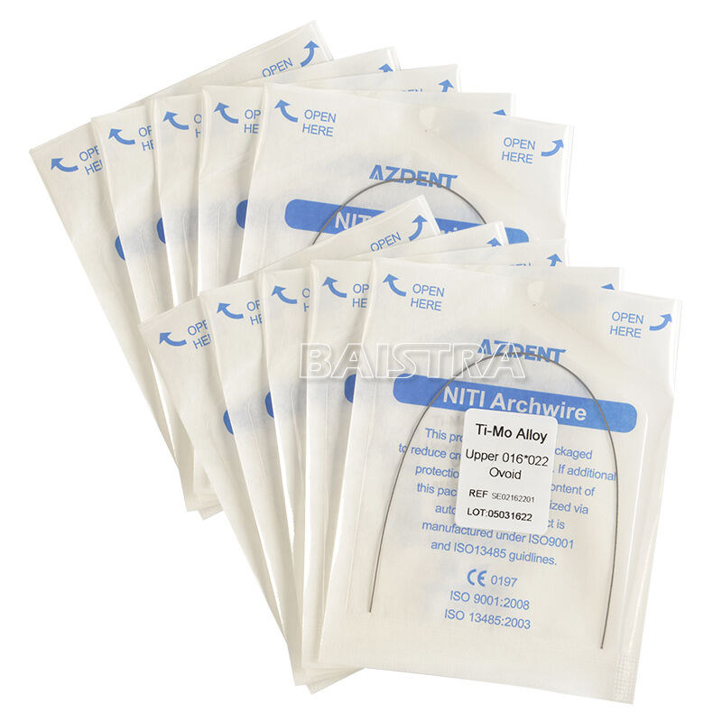 50X Dental Orthodontic TMA Beta Ti-Mo Alloy Rectangular Arch Wires 016*022 Upper