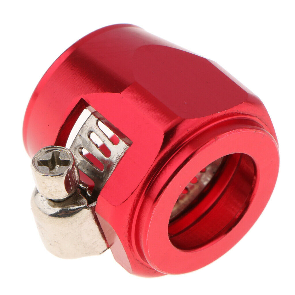 2pcs AN10 Fuel Hose Line End Cover Clamp Finisher Adapter Fitting Connectors