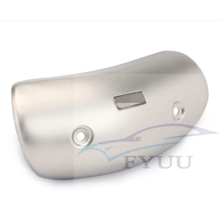 195mm/7.8" Motorcycle Exhaust titanium Look Protector Heat Hot Shield Cover
