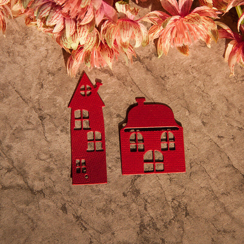 Metal House Cutting Dies Stencil DIY Scrapbooking Album Paper Card Emboss.l8
