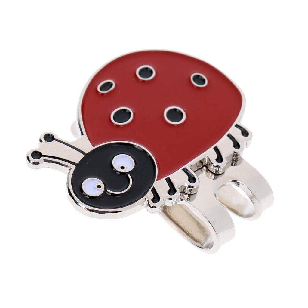 2 Pieces Little Bee, Ladybug Pattern  Golf Ball Marker Clip