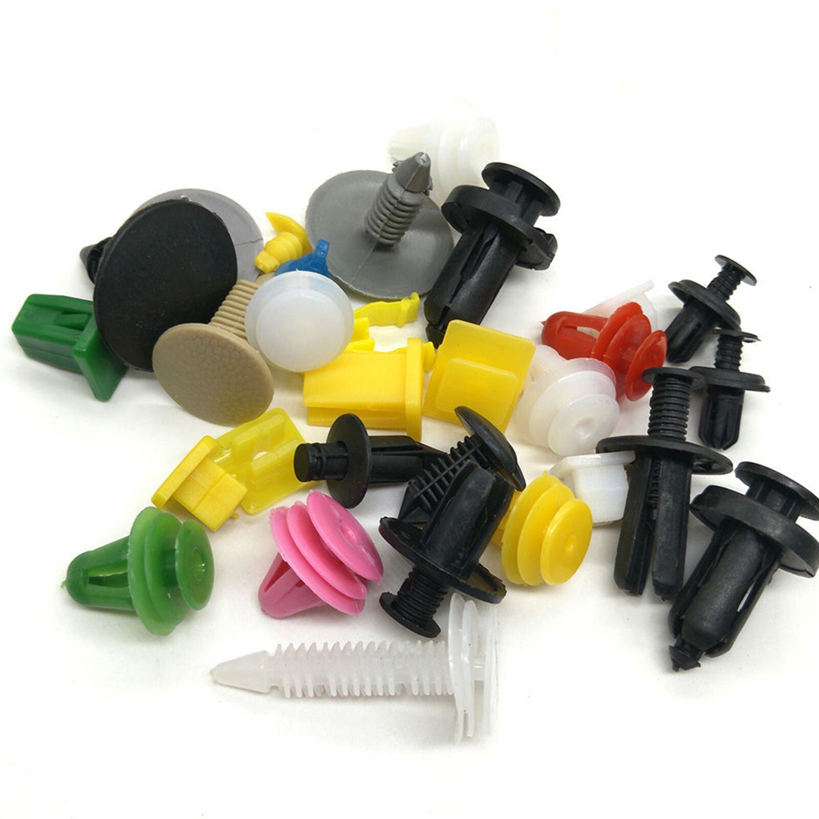 200pcs Various Car Plastic Rivet Auto Fasteners Push Pin Bumper Fender Panel Hot