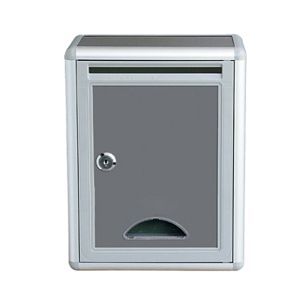 Aluminium Alloy Locking Mailbox Letterbox Outdoor Rainproof Parcel Boxes