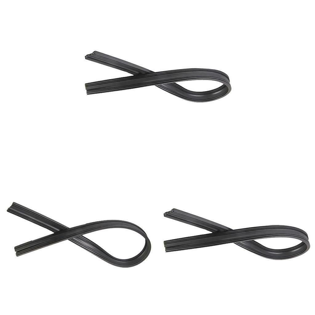 6 Pieces Car Frameless Windshield Wiper Blade Refills Rubber Strips, Universal
