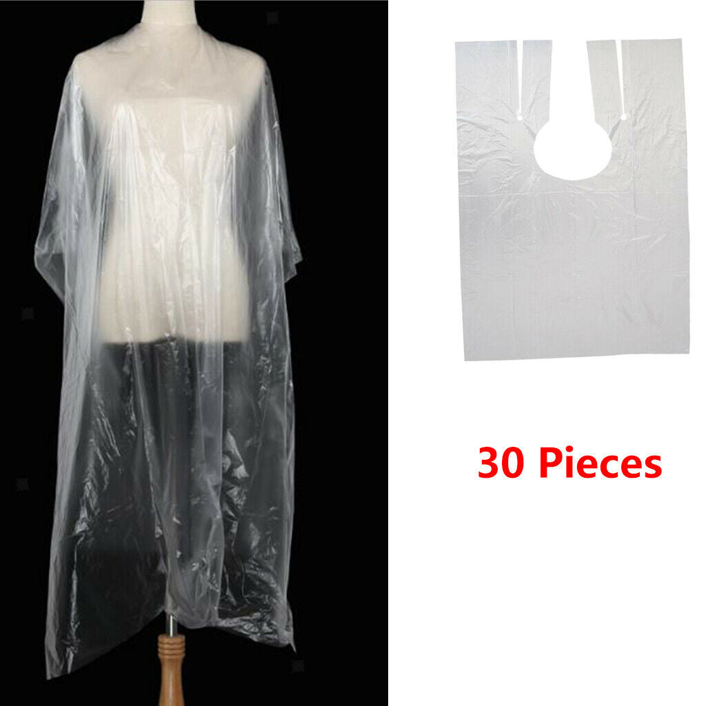 130x Disposable Hair Cutting Capes Home Shop Shampoo Hair Dyeing Bib Cloth